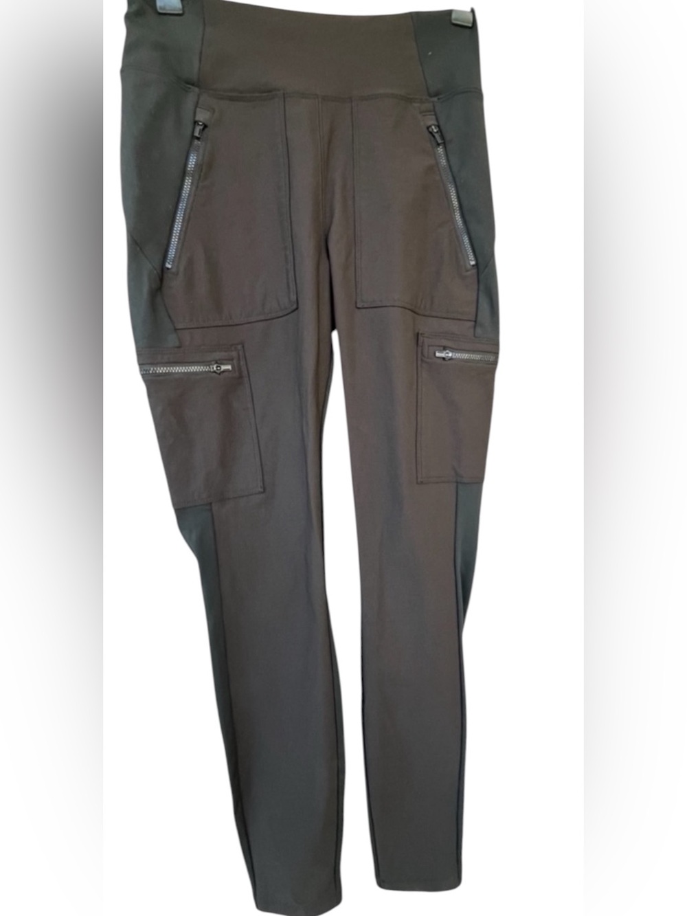 ATHLETA Headlands Hybrid Utility Hiking Pants Black Cargo Travel 2